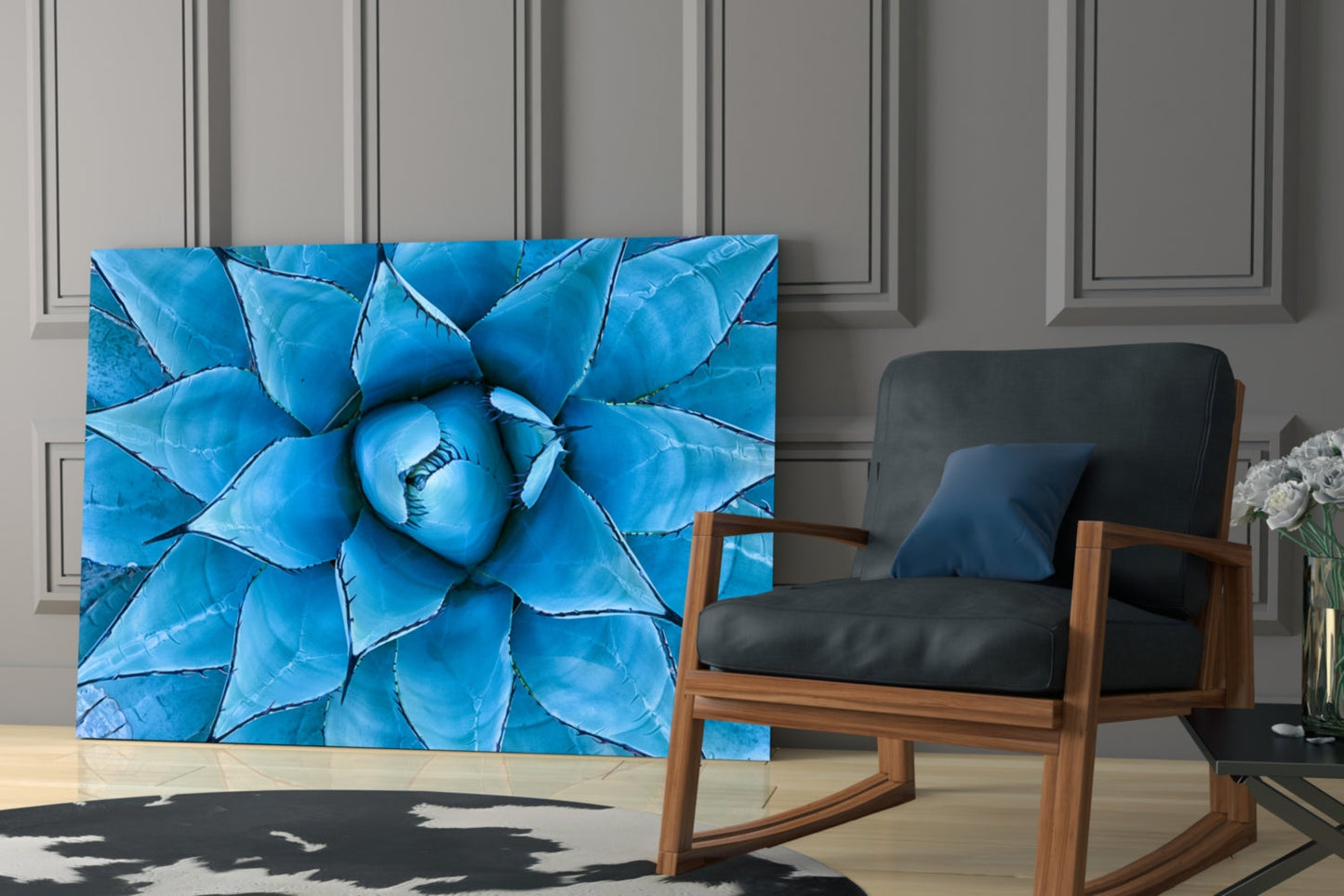 Micro Flower Glass Wall Art