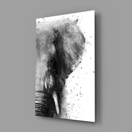Elephant Glass Wall Art