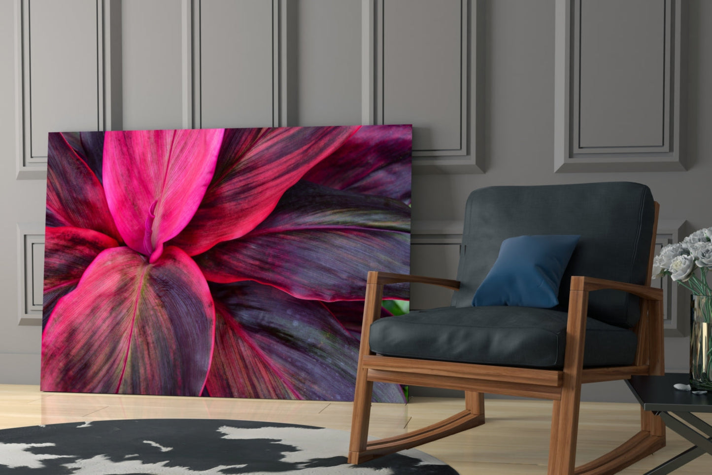 Leaf Glass Wall Art