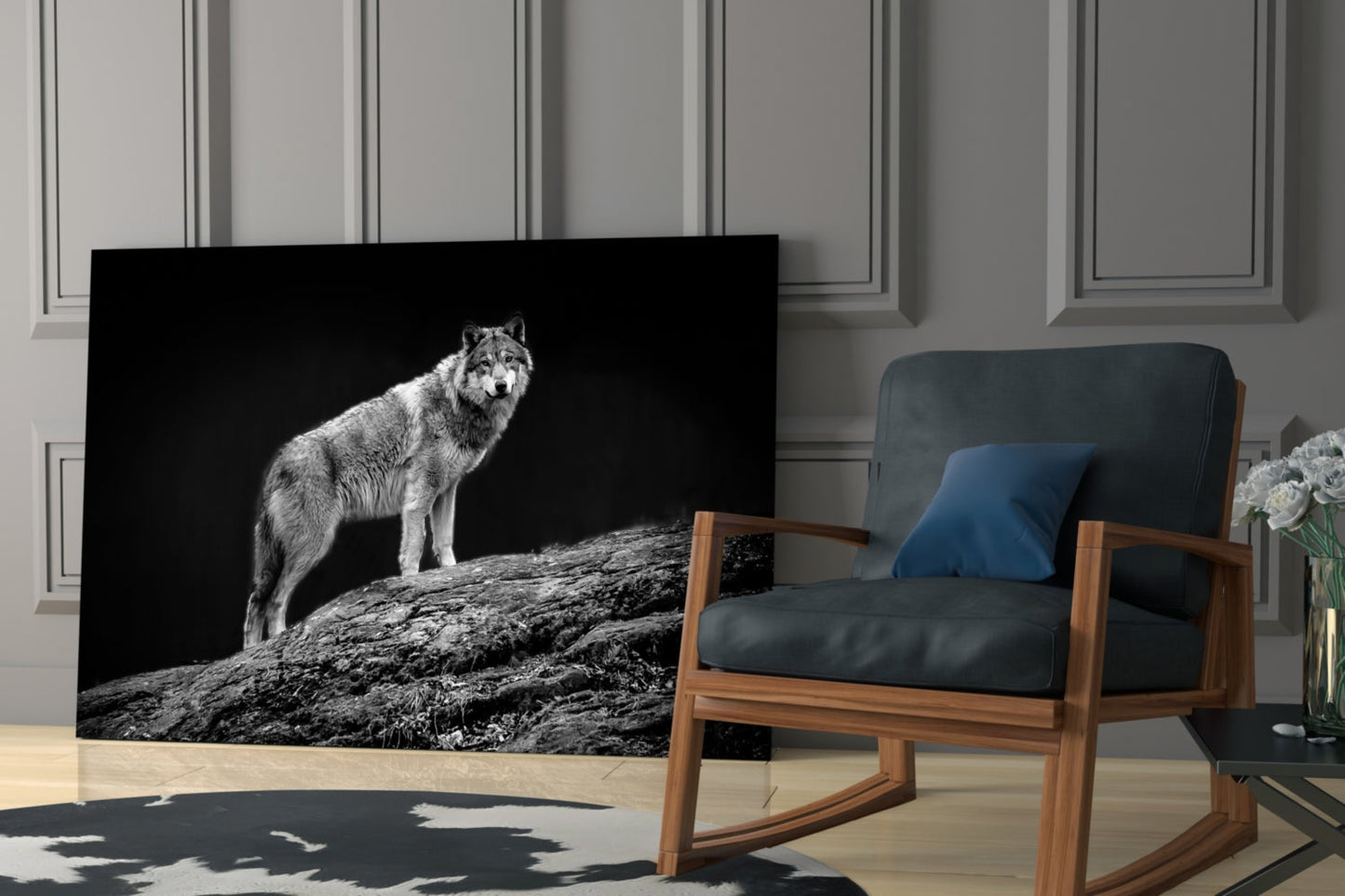 Wolf Glass Wall Art