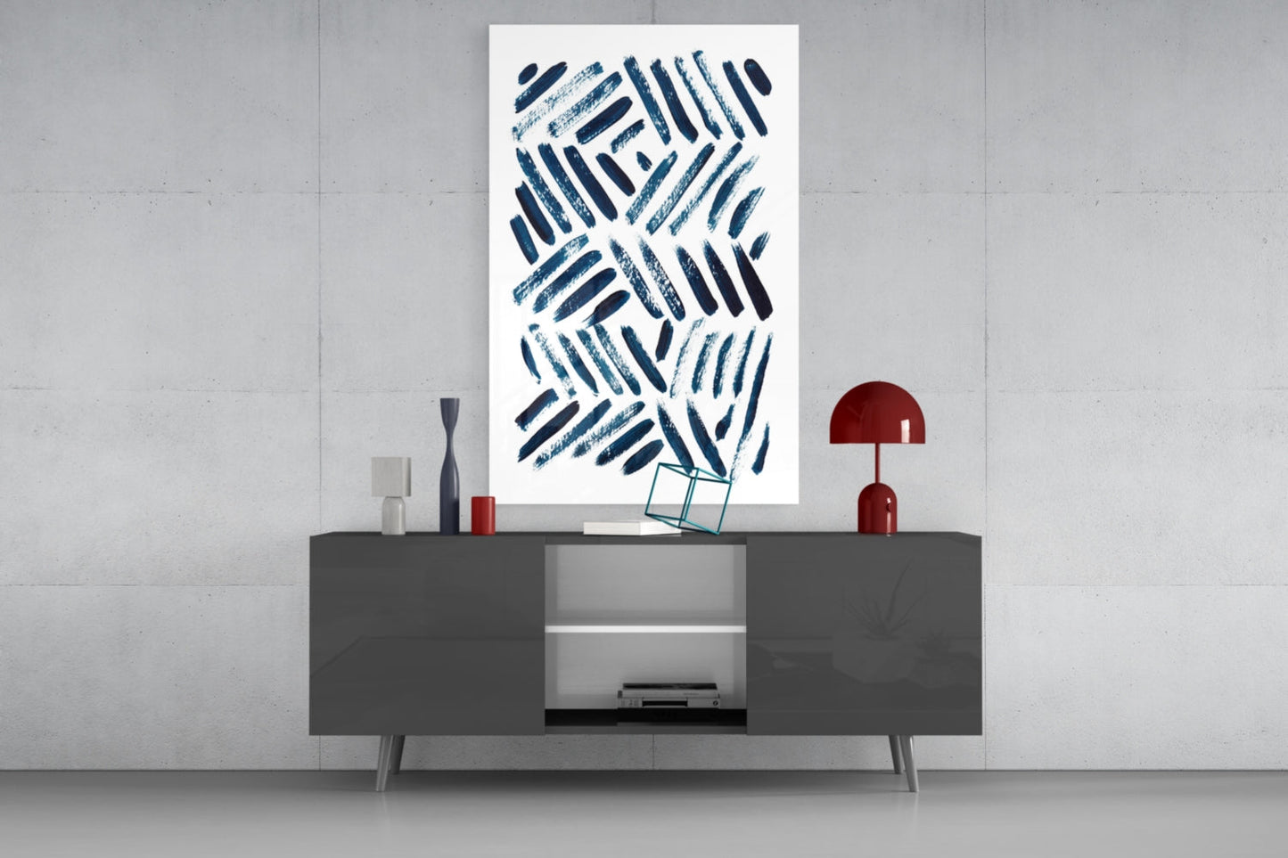 Lines Glass Wall Art