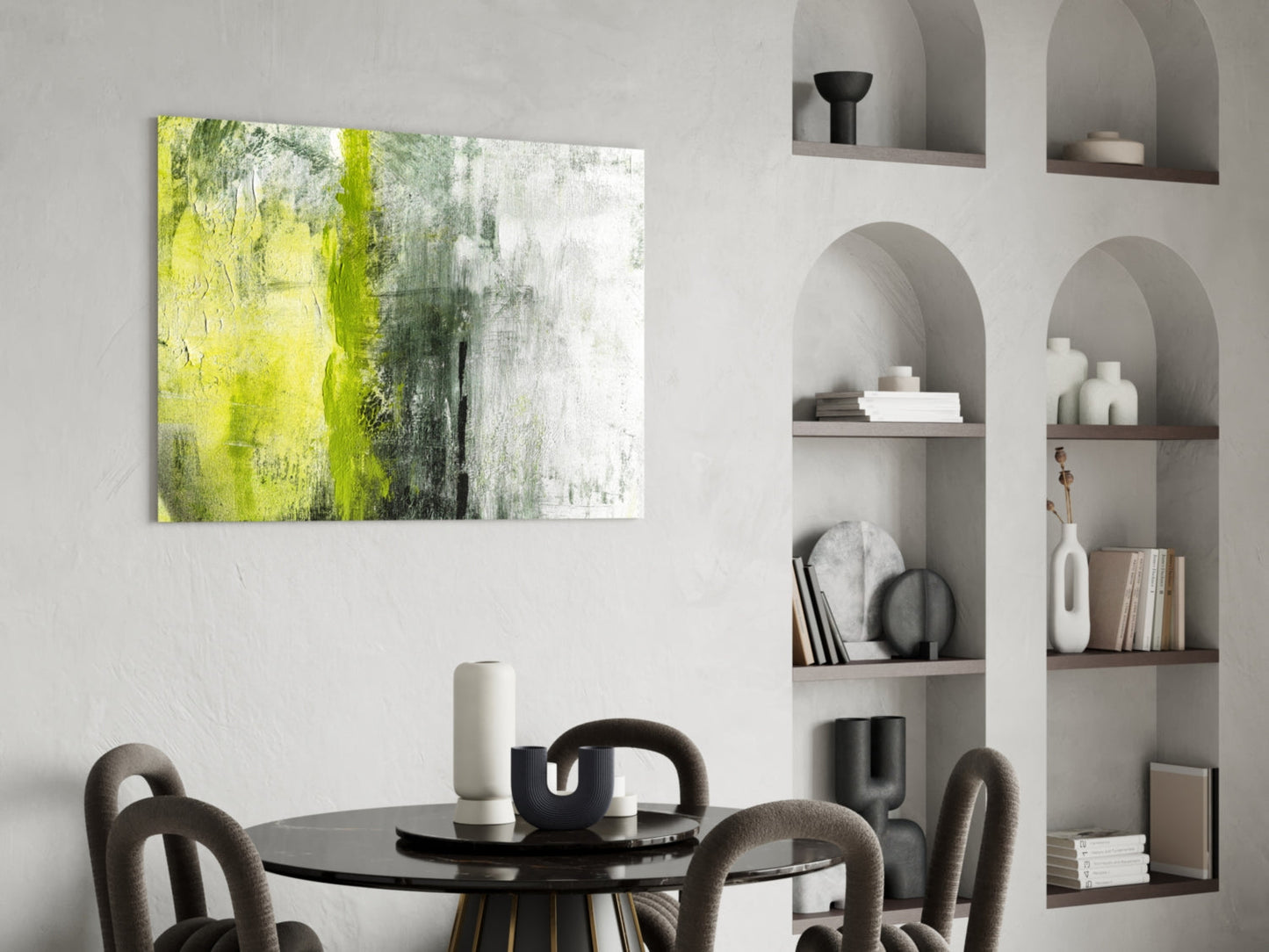 Abstract Glass Wall Art