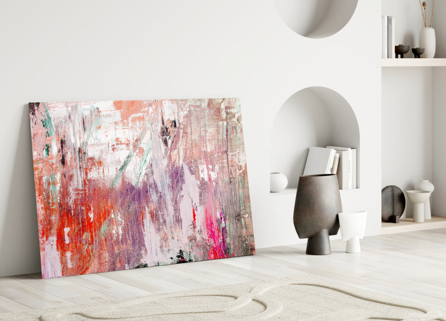 Abstract Glass Wall Art