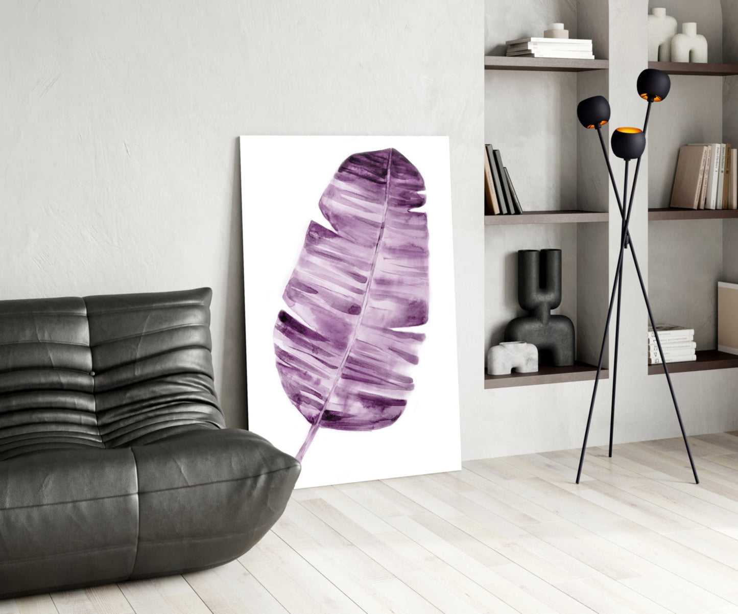 Leaf Glass Wall Art