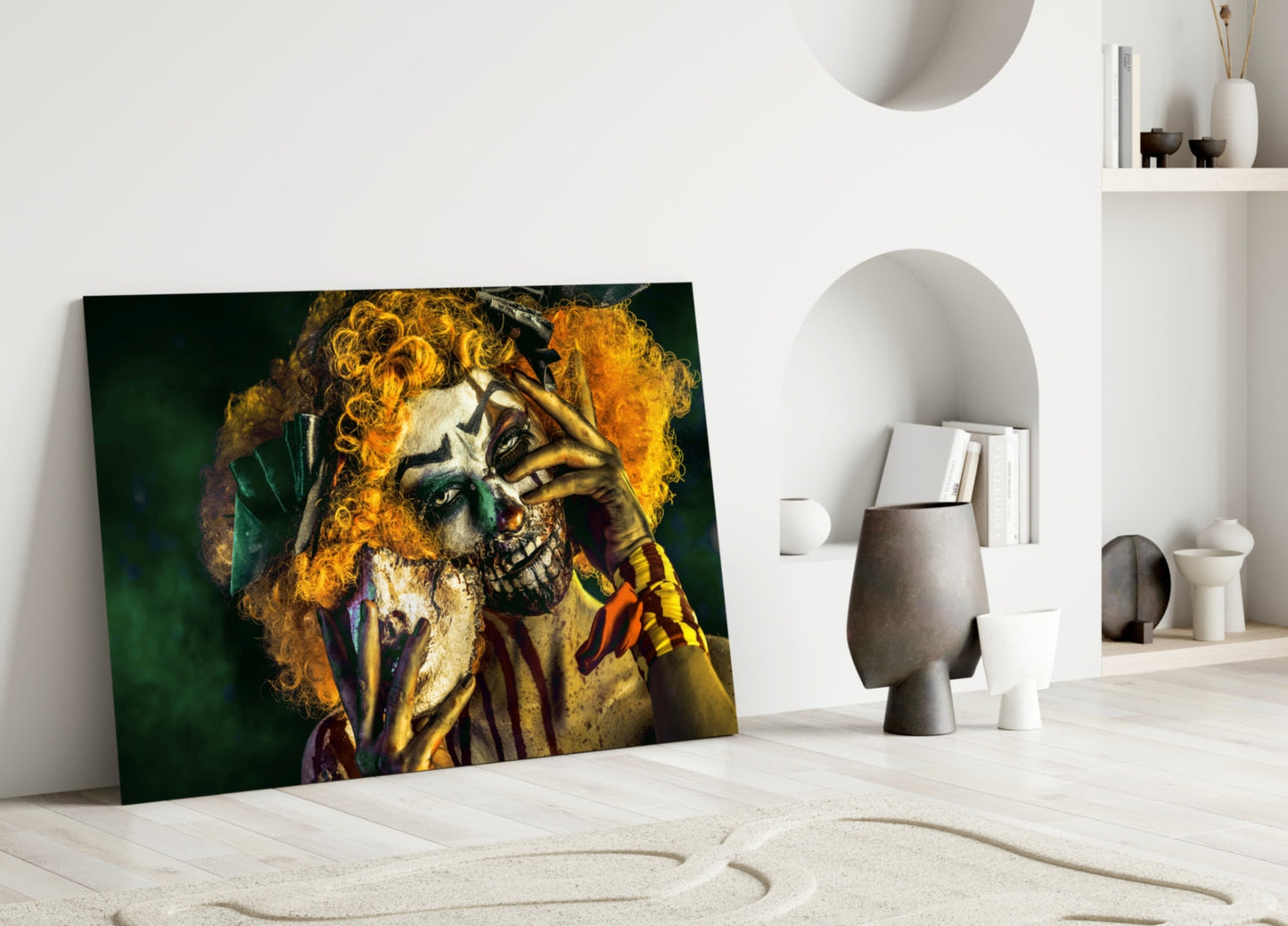 Clown Glass Wall Art