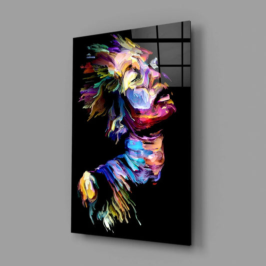 Effect Woman Glass Wall Art - LUXARTDECO