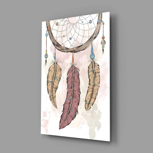 Dreamcatcher Glass Wall Art - LUXARTDECO