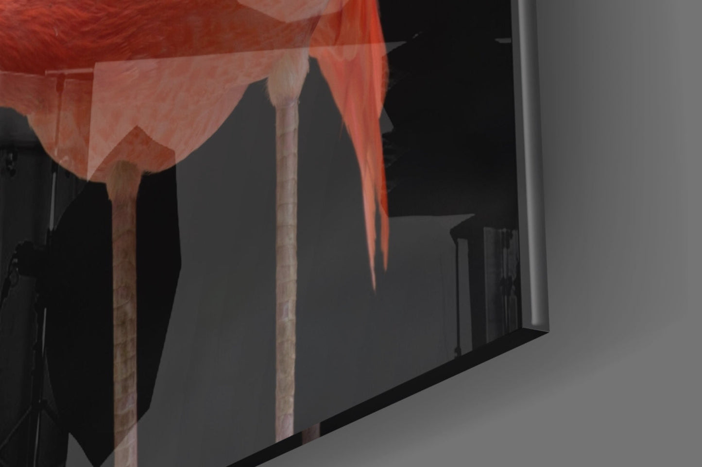 Flamingo Glass Wall Art
