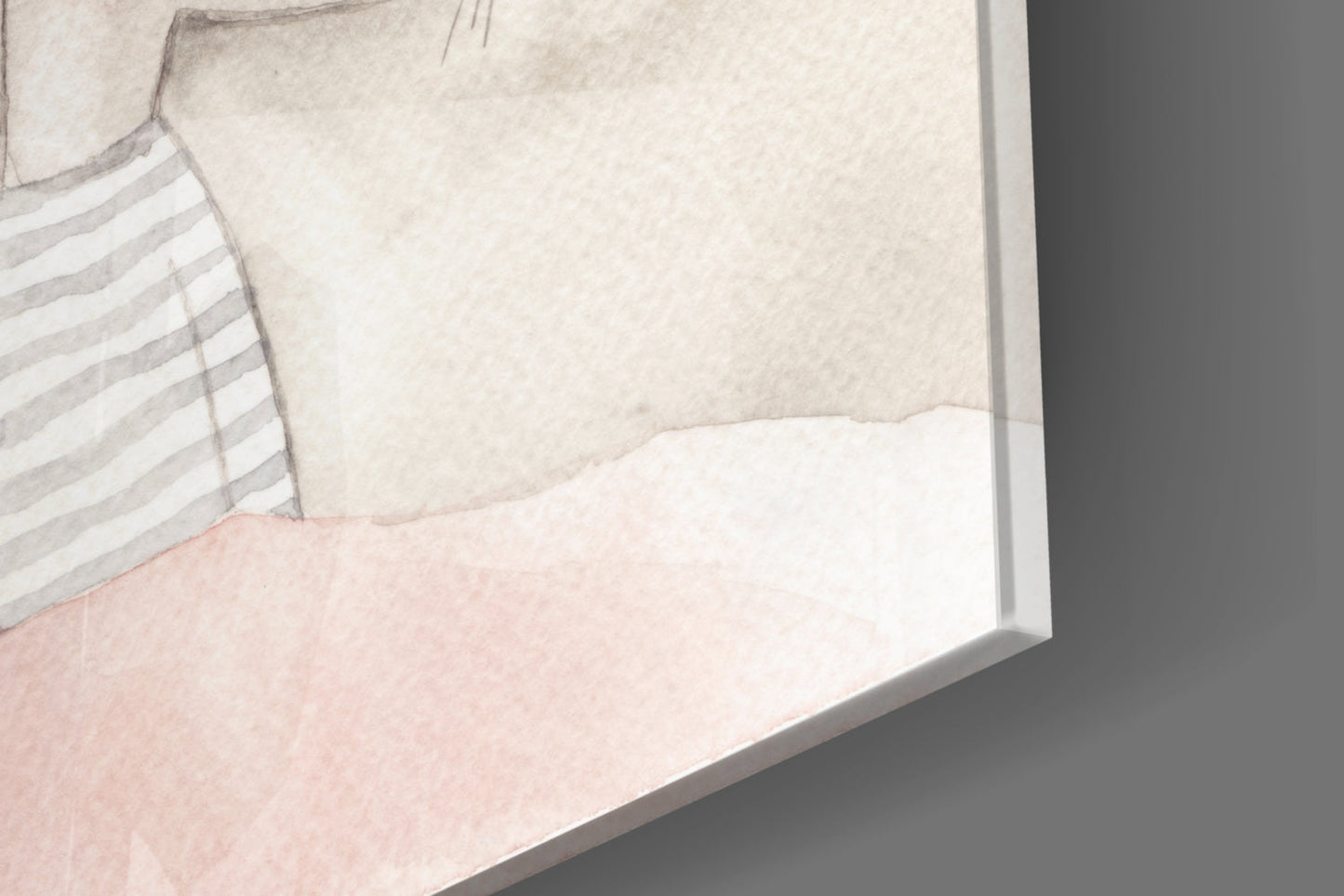 Cute Mouse Glass Wall Art