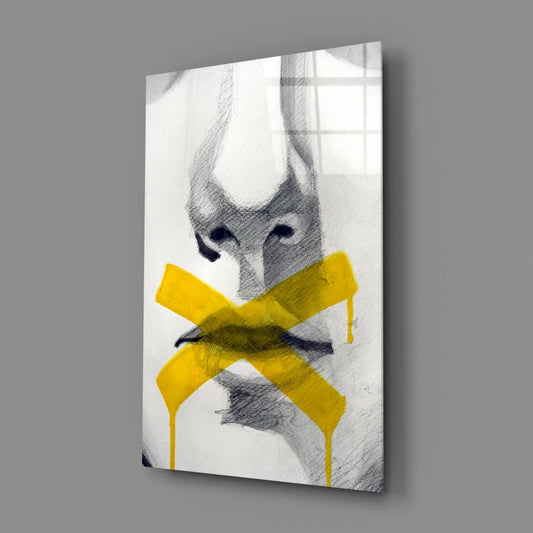 Silence Glass Wall Art - LUXARTDECO