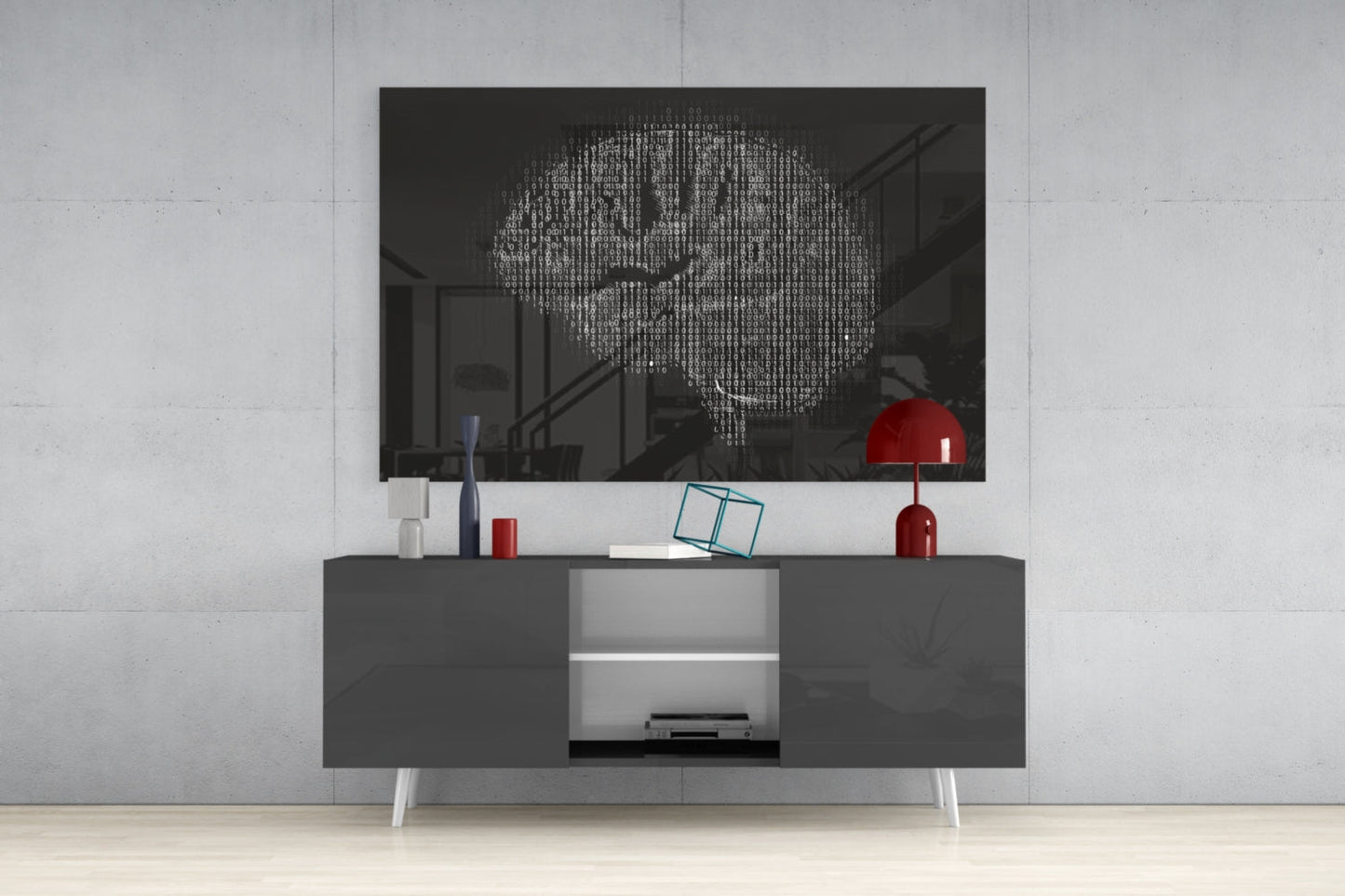 Brain Glass Wall Art