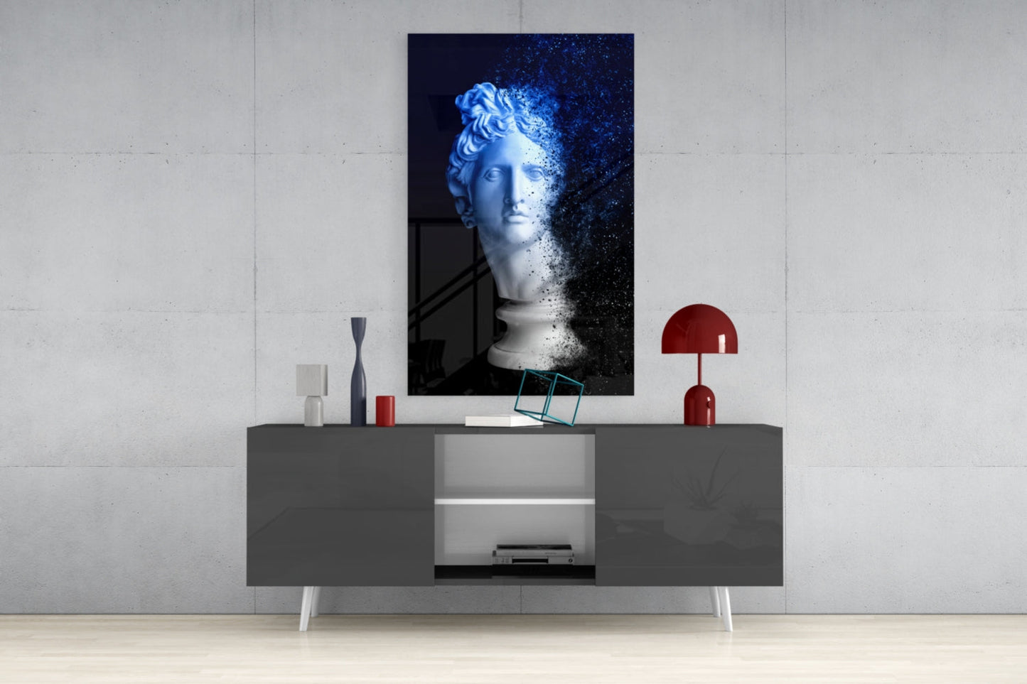 Sculpture Glass Wall Art