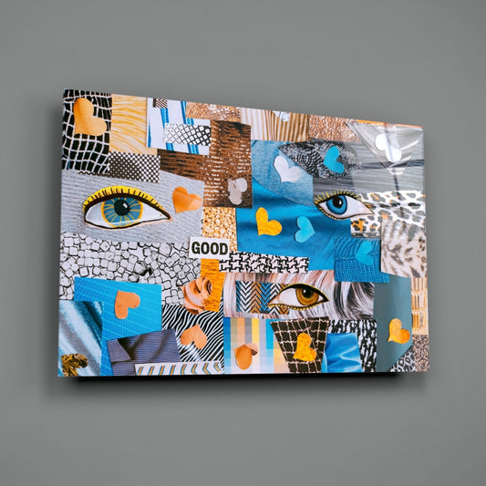 Abstract Confusion Glass Wall Art