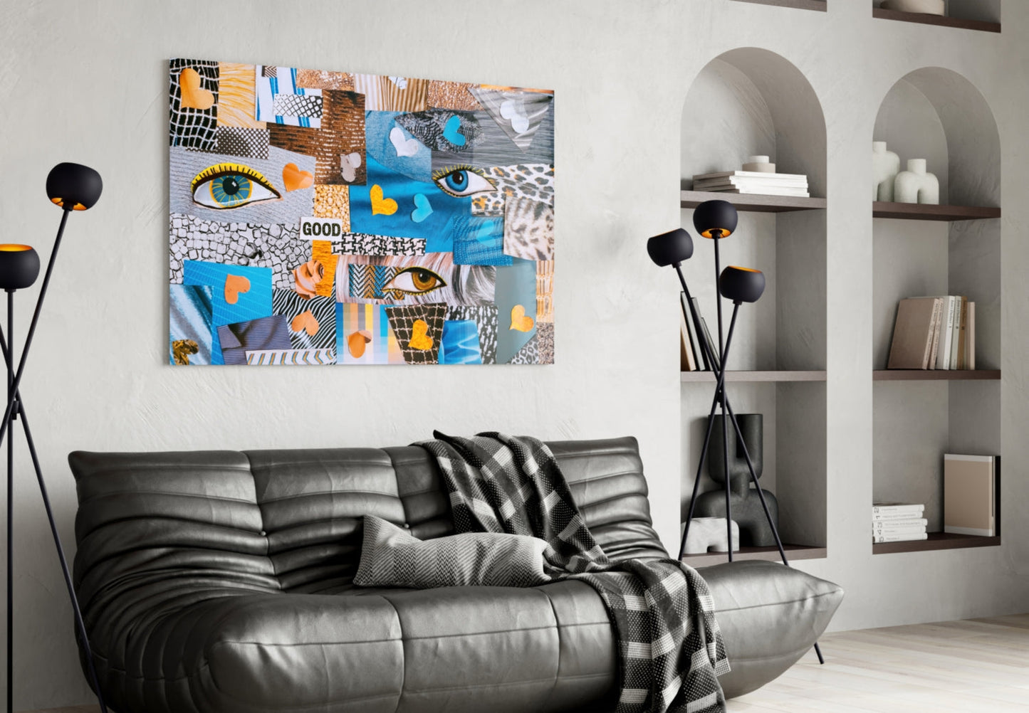 Abstract Confusion Glass Wall Art