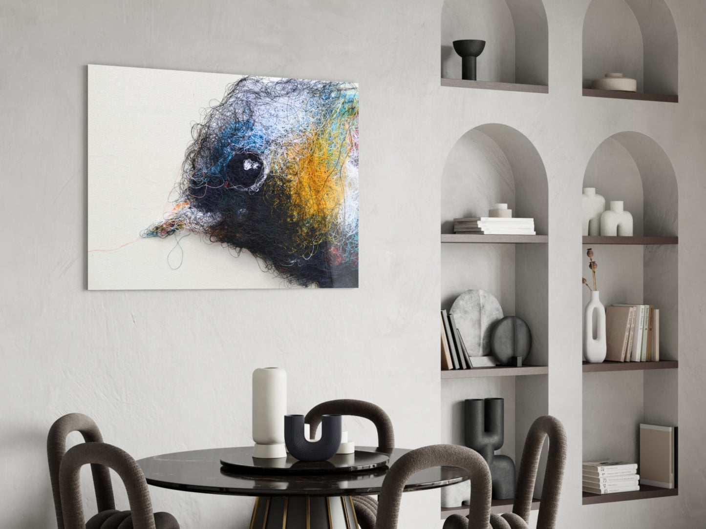 Tiny Bird Glass Wall Art