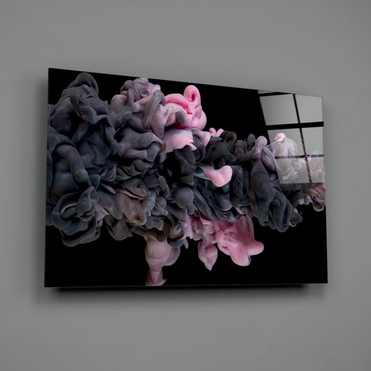 Pink Smoke Glass Wall Art