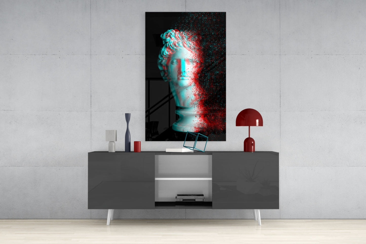 Sculpture Glass Wall Art