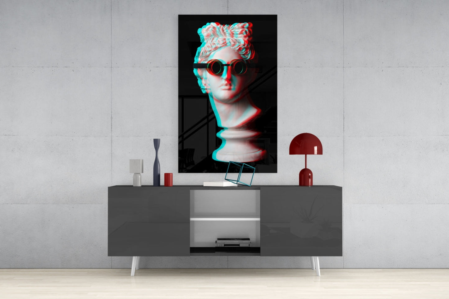 Sculpture Glass Wall Art