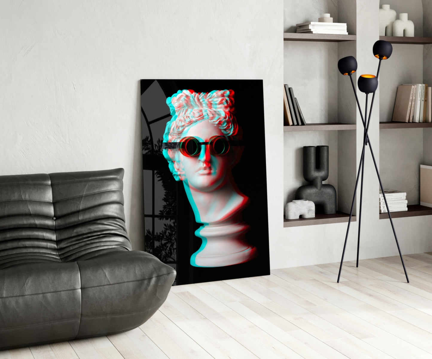 Sculpture Glass Wall Art