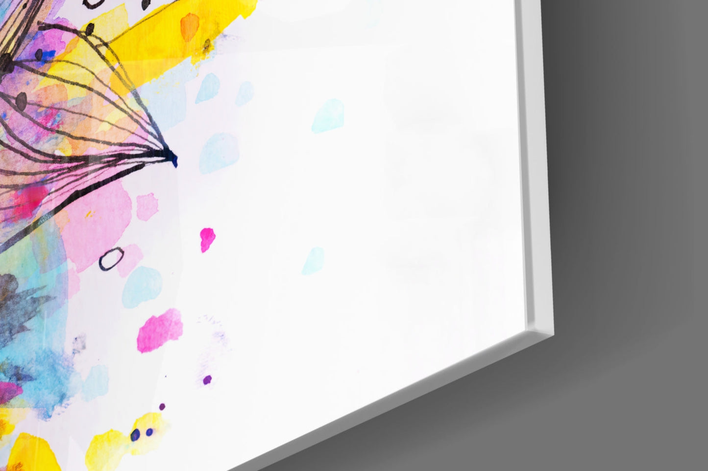 Flower Thoughts Glass Wall Art