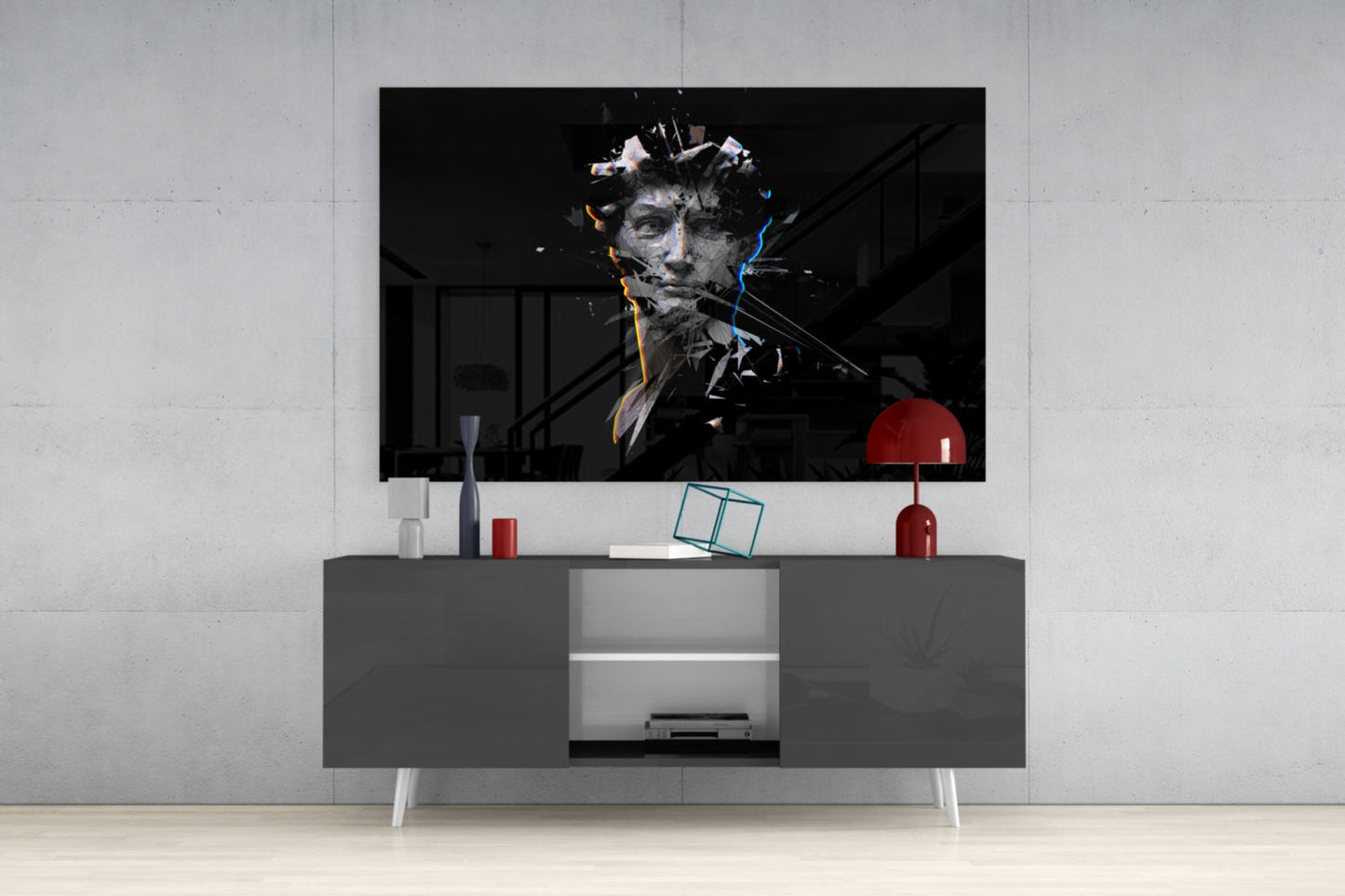 Sculpture Glass Wall Art