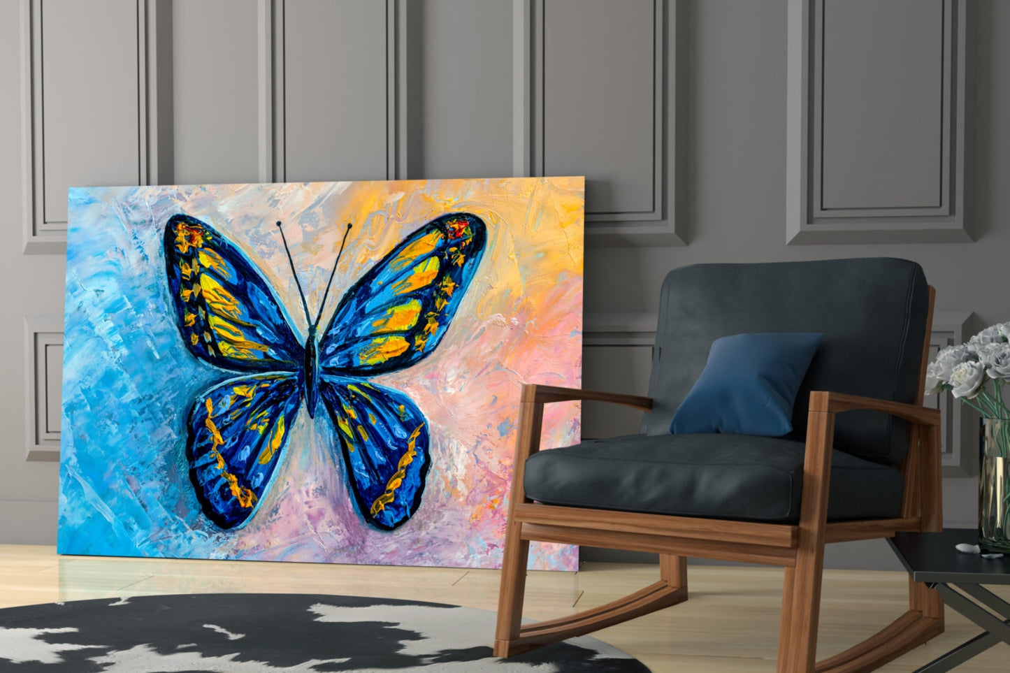 Butterfly Glass Wall Art