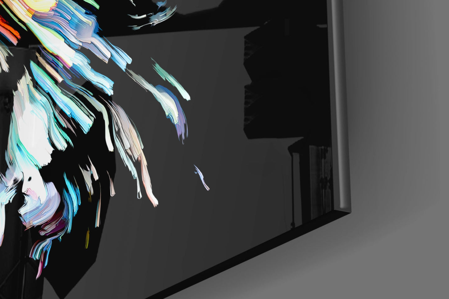 Abstract Portrait Glass Wall Art