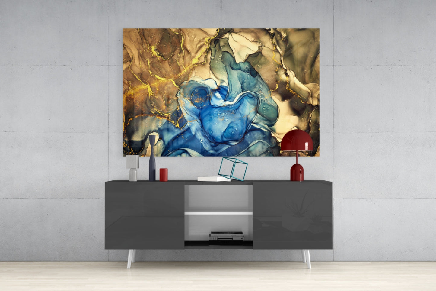 Colored Smoke Glass Wall Art