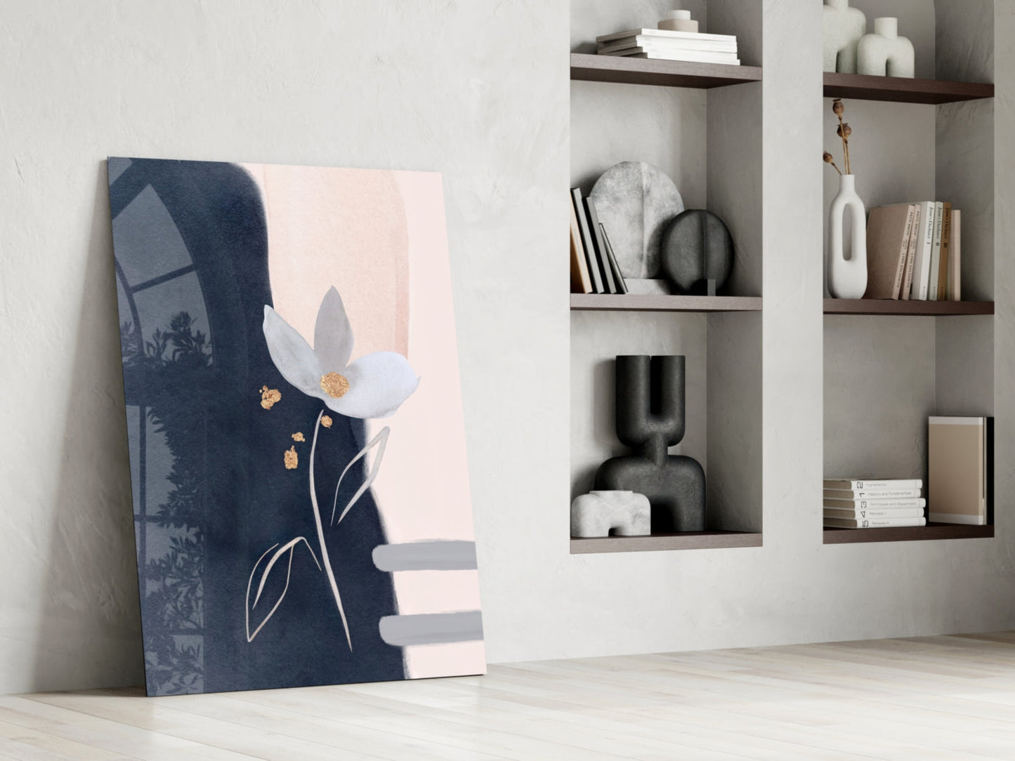 Flower Glass Wall Art