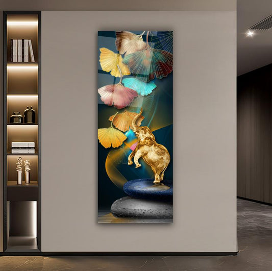 Elephant Glass Wall Art