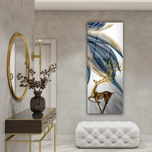 Deer Glass Wall Art - LUXARTDECO