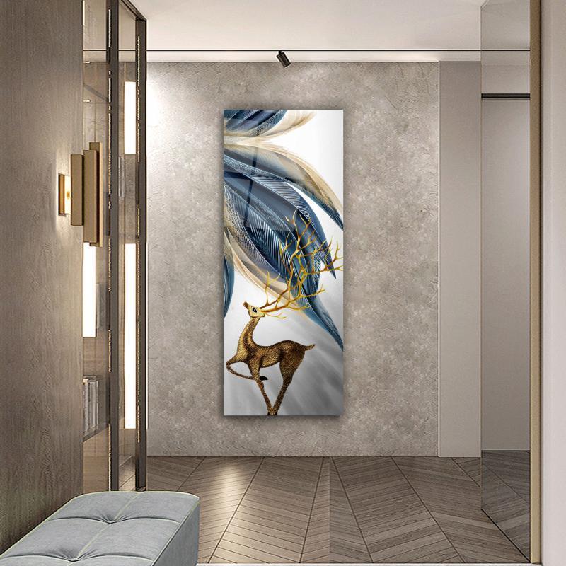 Deer Glass Wall Art - LUXARTDECO