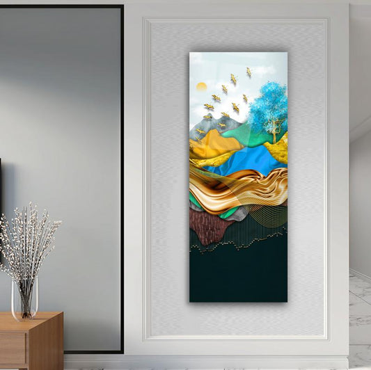 Birds Glass Wall Art