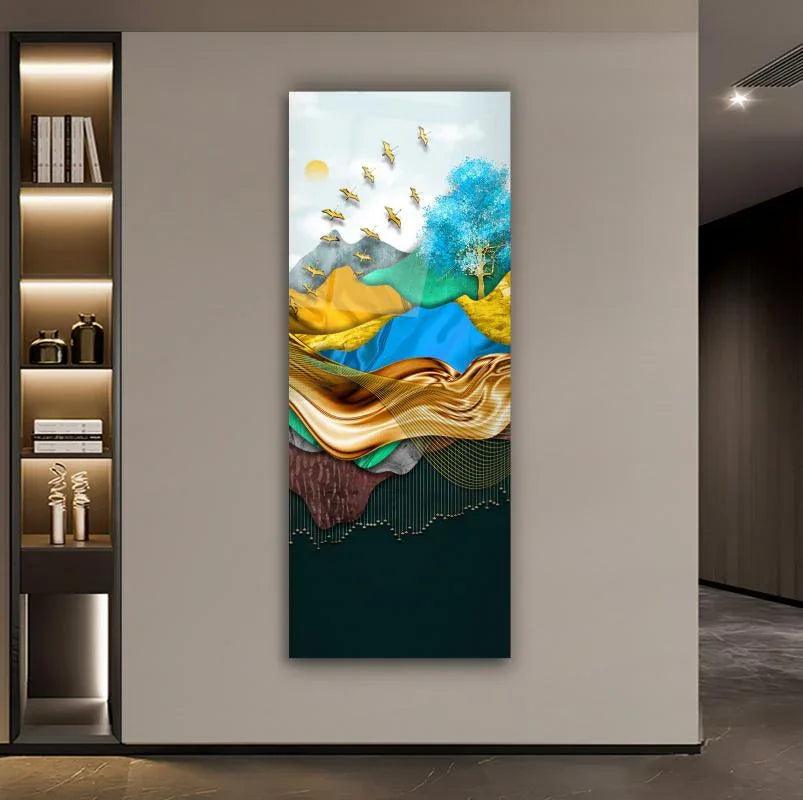 Birds Glass Wall Art - LUXARTDECO
