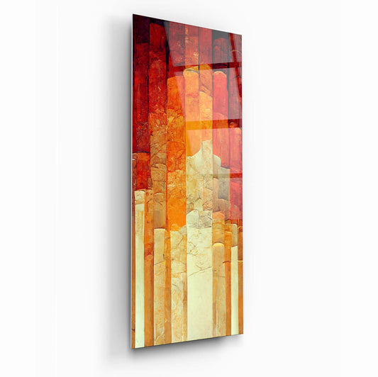 Abstract Glass Wall Art