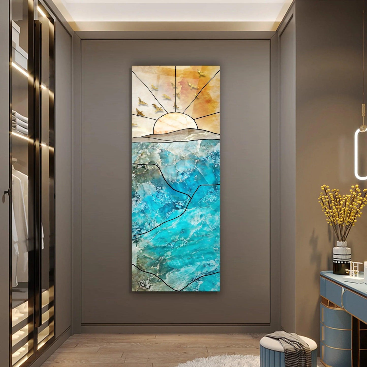 Abstract Glass Wall Art - LUXARTDECO