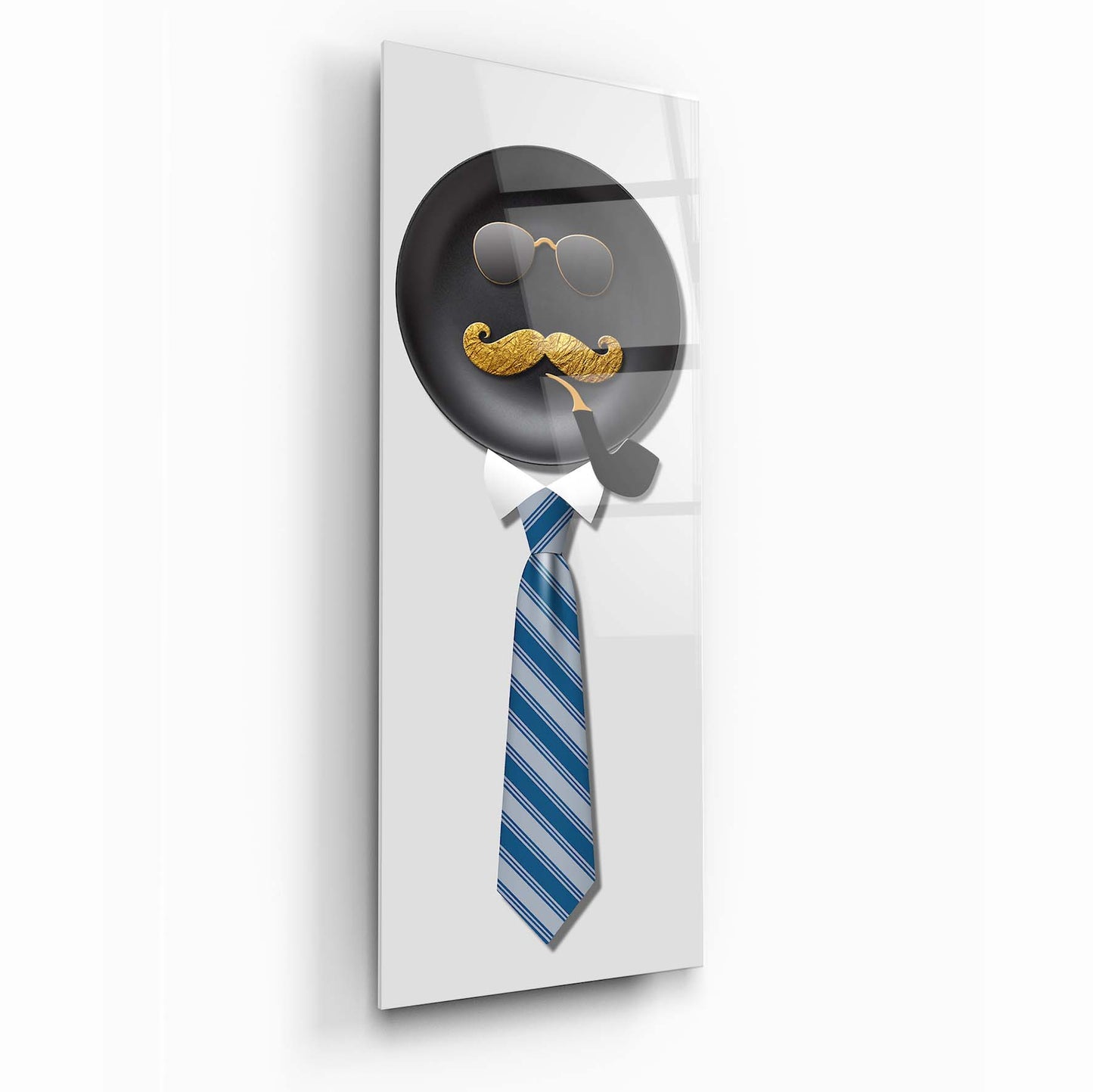 Funny Cravate Nature Glass Wall Art