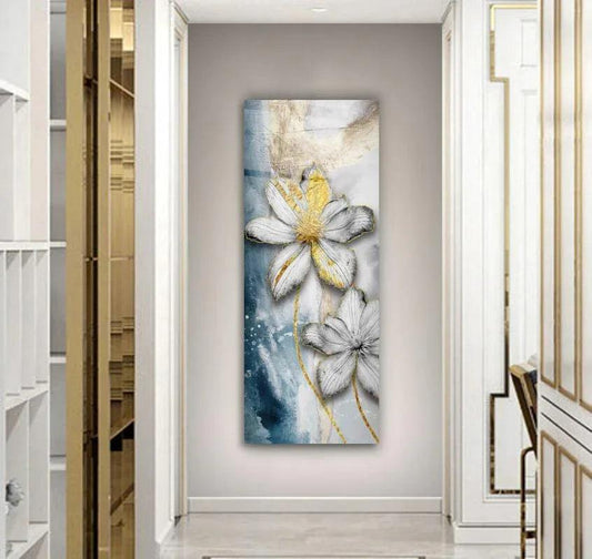 Flower Glass Wall Art - LUXARTDECO