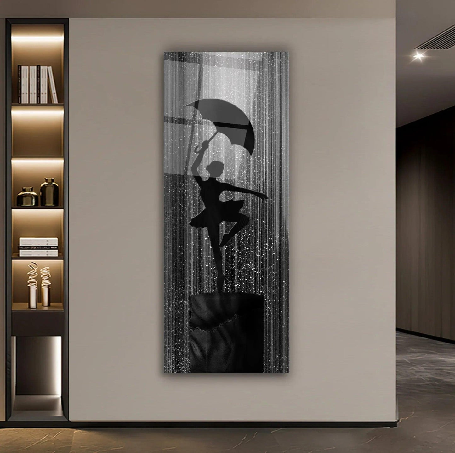 Ballerina Glass Wall Art - LUXARTDECO