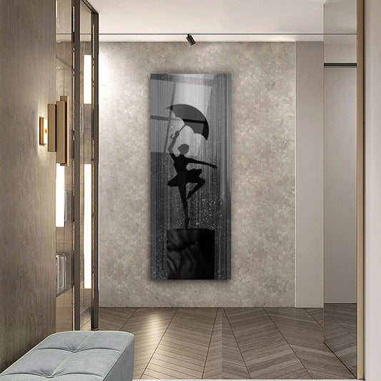 Ballerina Glass Wall Art - LUXARTDECO