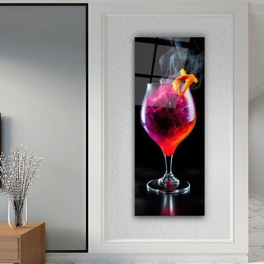 Cocktail Panoramic Glass Wall Art - LUXARTDECO