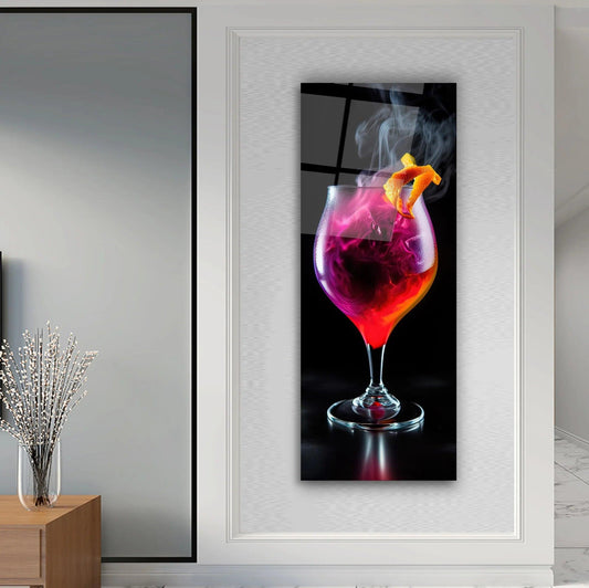Cocktail Panoramic Glass Wall Art - LUXARTDECO