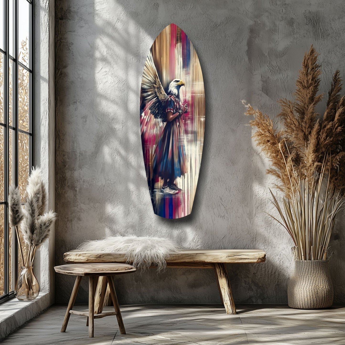 American Eagle Glass Wall Art