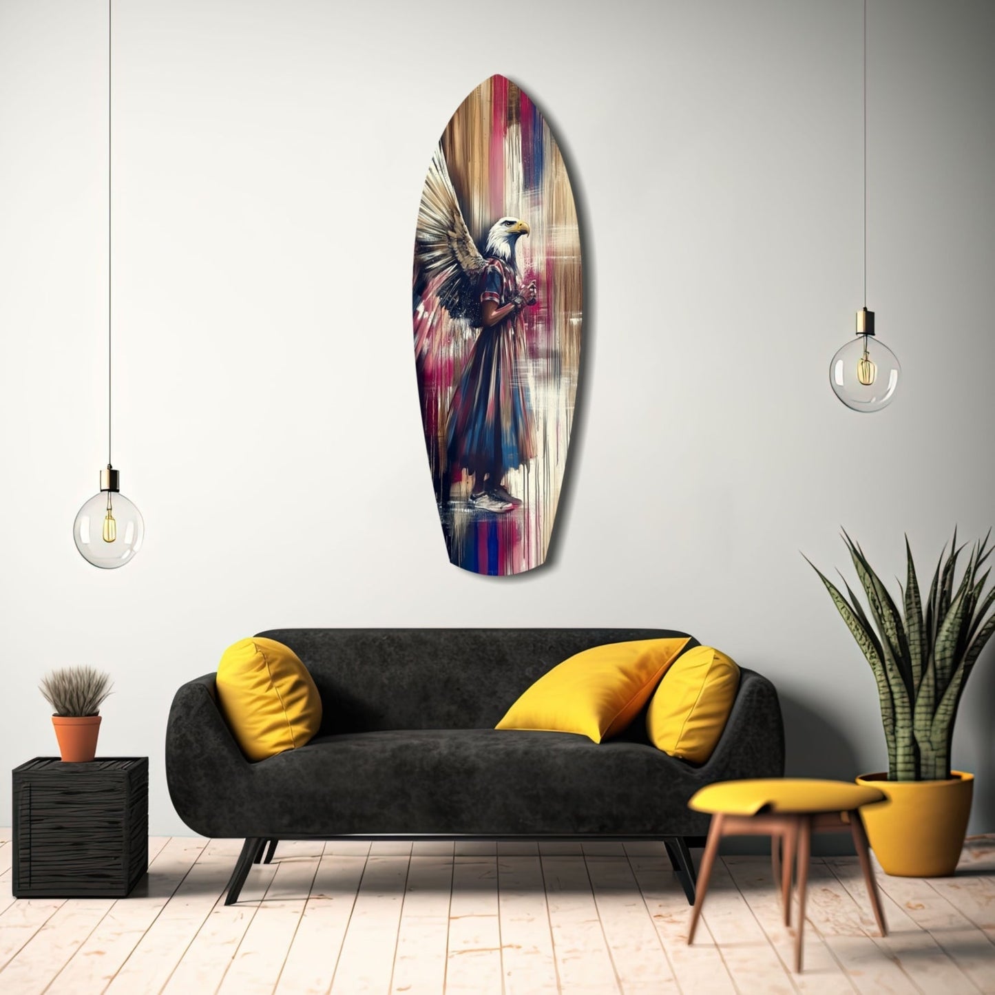 American Eagle Glass Wall Art