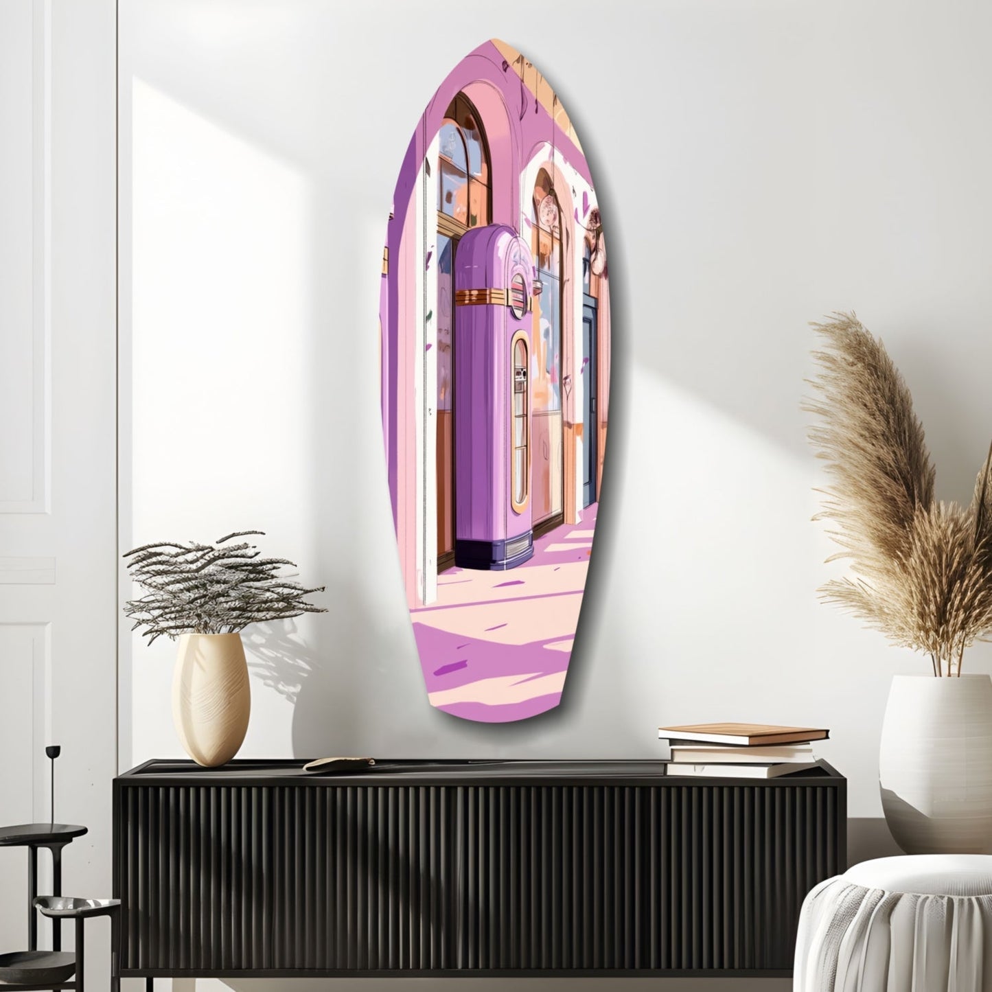 Vintage Melody Box Glass Wall Art