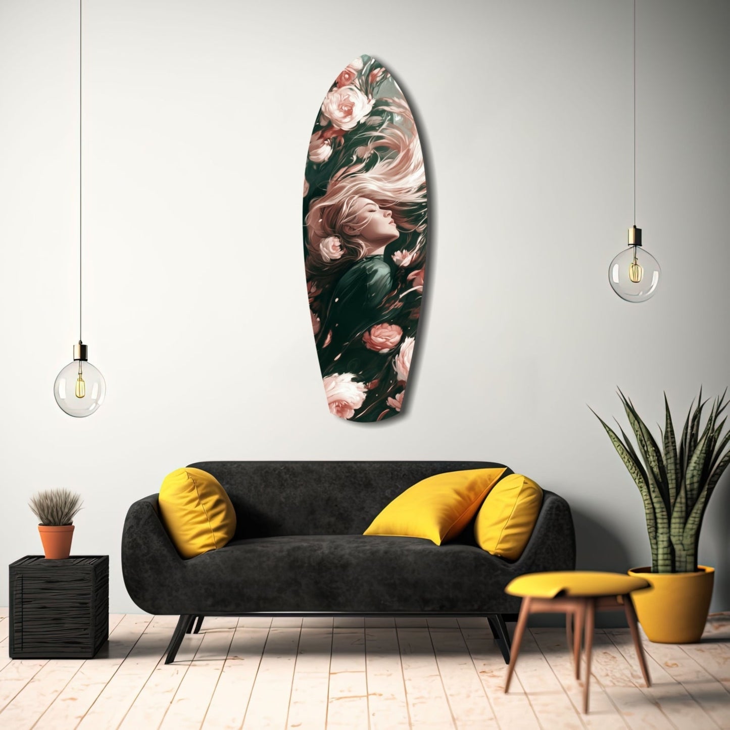 Blooming Breeze Glass Wall Art