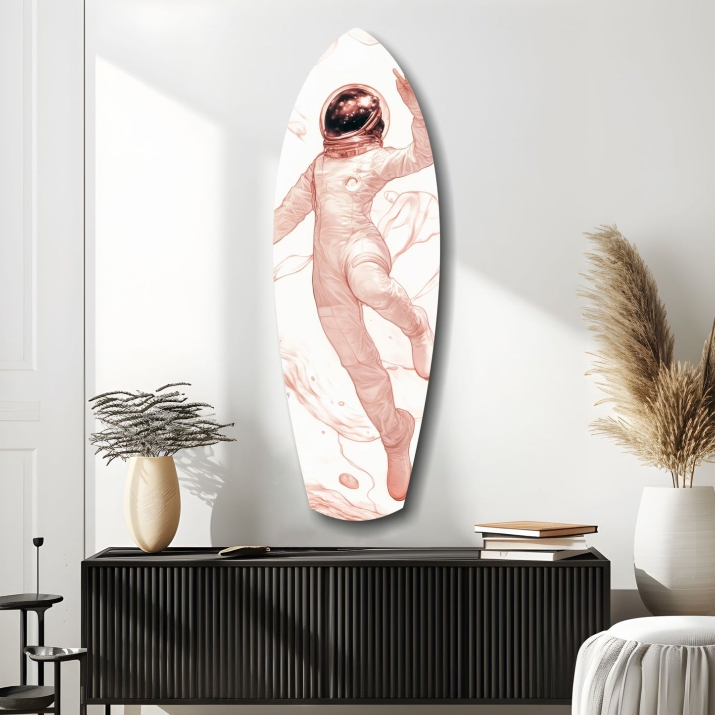 Astronaut in the Ocean Glass Wall Art