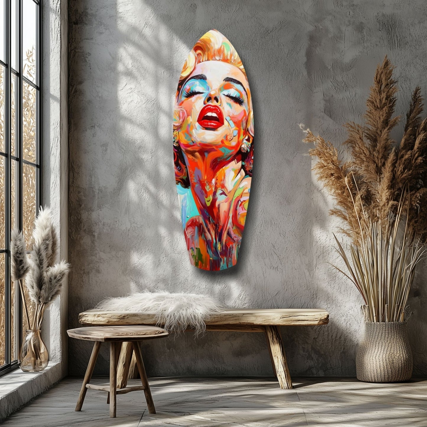 Marilyn Monroe Vintage Dreams Glass Wall Art
