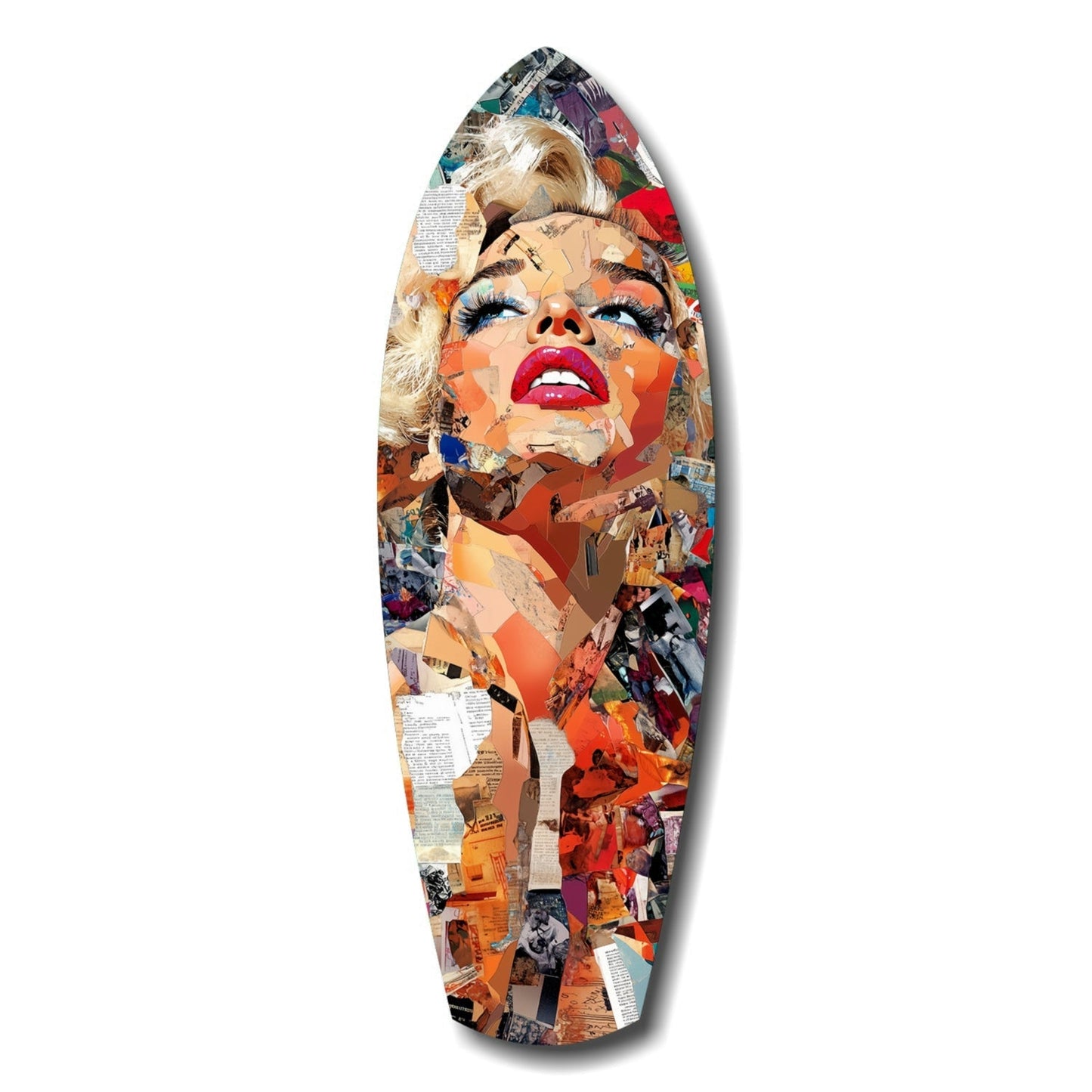 Marilyn Monroe The Shiniest Star Glass Wall Art