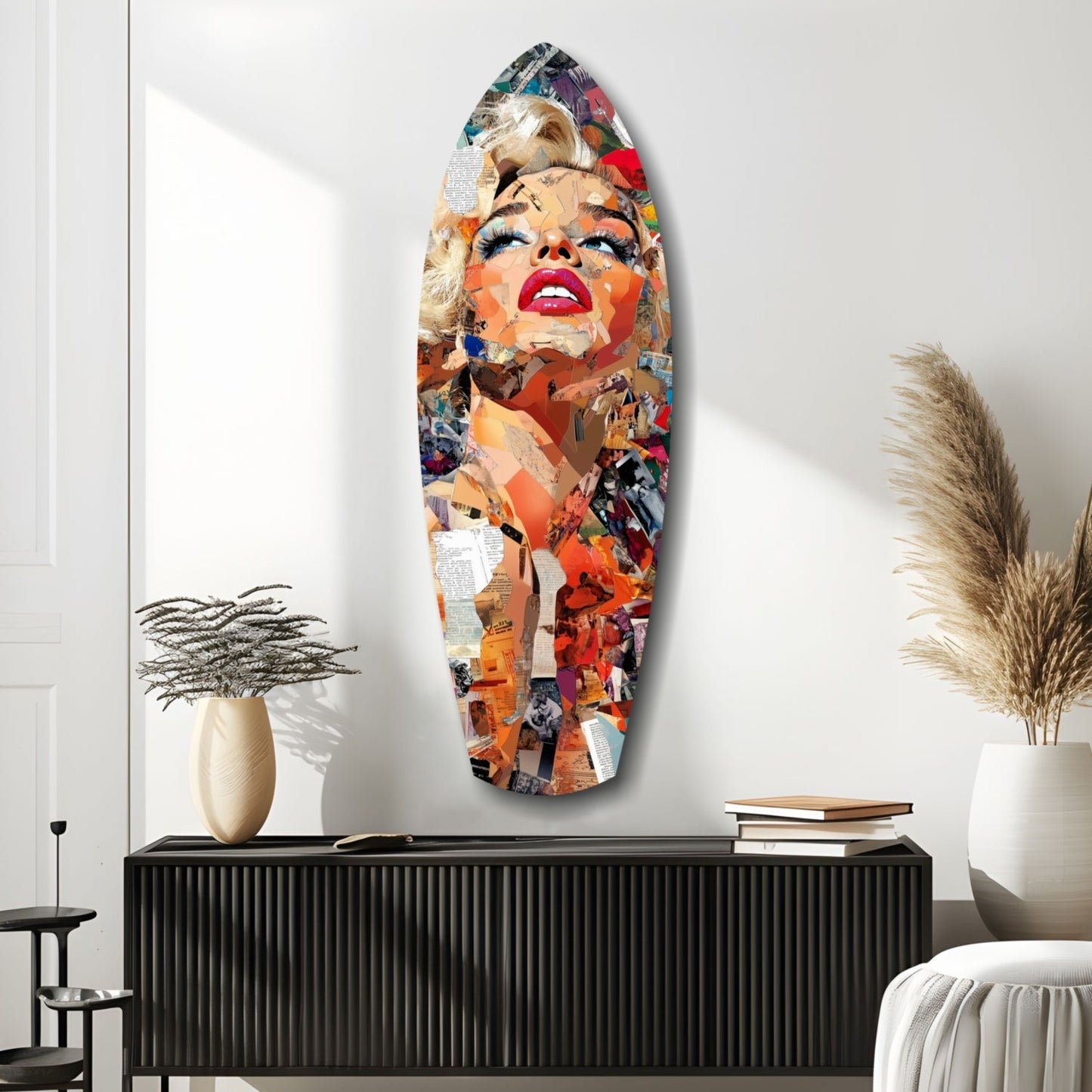 Marilyn Monroe The Shiniest Star Glass Wall Art